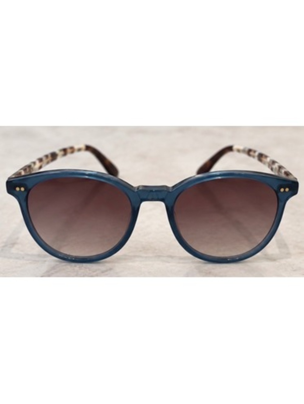 TOMS Bellini Seafoam Tortoise Sunglasses & Pouch